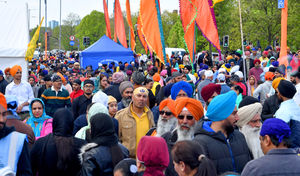 Vaisakhi celebrations in High Street, Smethwick 