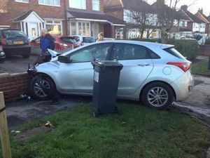 Supporting image for story: Lucky escape for council worker after Aldridge crash