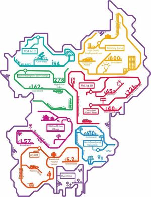 £229m is to be spent on improving transport links around the Black Country