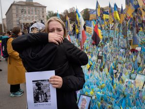 Supporting image for story: At least six killed by suspected Russian artillery strike on Ukrainian market