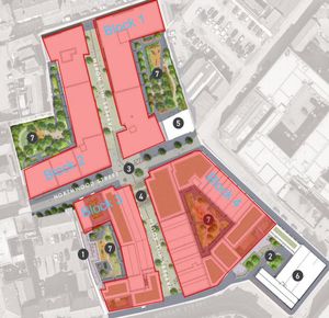 A visualisation of the proposed Jewellery Quarter development. Taken from council report.
