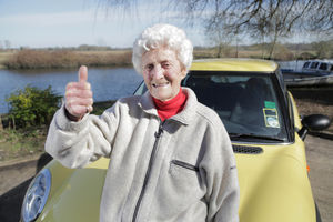 Eileen Ash passed her driving test at the age of 105