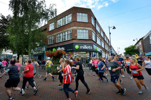 The race gets under way