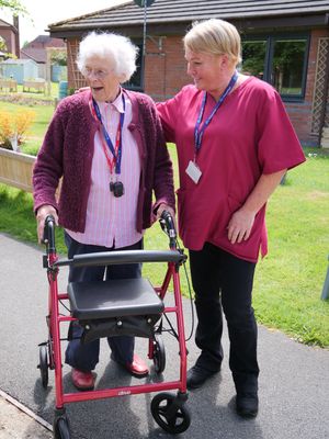 The inclusive garden can be explored by all the residents, with winding paths easily accessible for anyone who uses a wheelchair or walking aid. 
