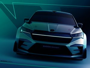 Supporting image for story: Skoda hints at upcoming Enyaq racer with new concept designs