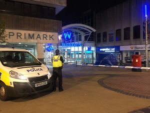 Primark and the Wulfrun Centre were cordoned off after the attack