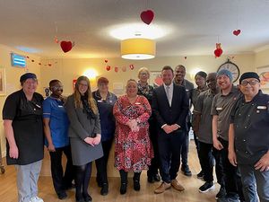 Supporting image for story: Residents at Staffordshire care home enjoy visit from MP and councillor