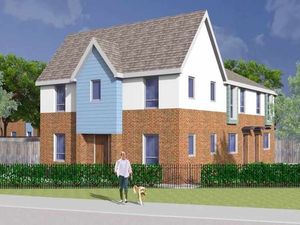 Supporting image for story: Artist impression released of new council homes planned for town