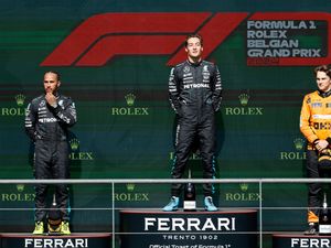 Supporting image for story: Lewis Hamilton benefits as heartbroken George Russell is disqualified in Belgium