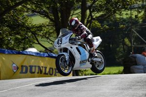 Czech racing star Michal Dokoupil at Ballaugh during qualifying. Picture: ottpix@btinternet.com