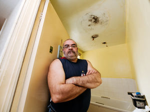 Supporting image for story: Man pushed to his limits by 'three-year leak' in housing trust home