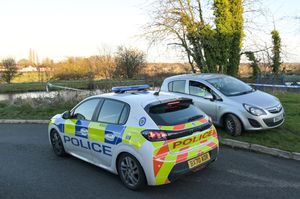 Police at the scene in Harden, Walsall. Photo: SnapperSK