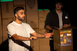 Joe Sellman-Leava and Dylan Howells performing at the Edge Arts Centre