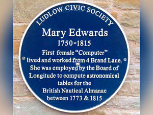 Supporting image for story: Ludlow's 'human computer' Mary Edwards honoured with blue plaque