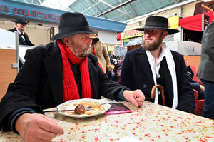 Harry Constable and Adam Boyden dressed up.