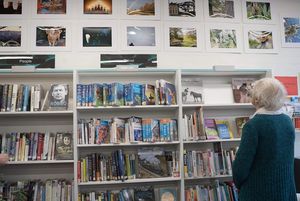 Students from Carol Ann Langford photography at the exhibition