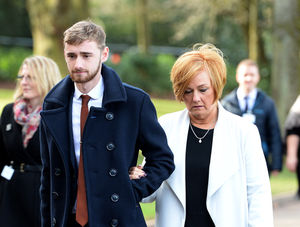 Owen and Suzy arrive to see the memorial unveiled in Cannon Hill Park