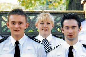Michelle Stackhouse with police colleagues