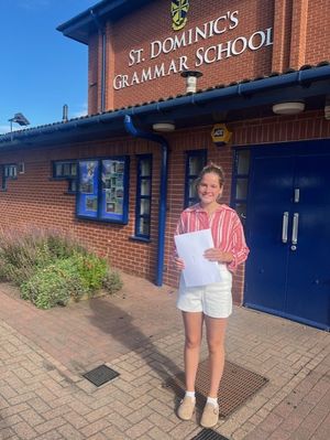 Bella Taylor was among the top performers at St Dominic's Grammar School