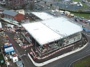 Supporting image for story: Construction starts on roof of new £18.2 million Dudley Leisure Centre
