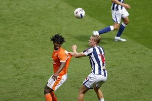 Torbjorn Heggem  in action for West Brom during their pre-season trip to Blackpool  (Photo by Adam Fradgley/West Bromwich Albion FC via Getty Images)