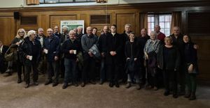 David Chadwick and local farmers in London