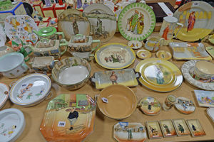 A selection of pottery  