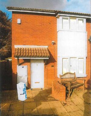 A police image of the front of Joshua Millinson's family home