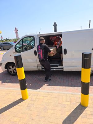 The Amazon team packed and delivered to products to Birmingham Central Foodbank