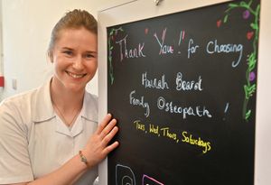 Hannah was inspired to enter the field after experiencing  the benefits of osteopathy