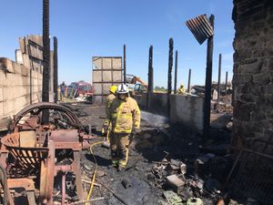 Supporting image for story: Crews tackle Shropshire border farm blaze