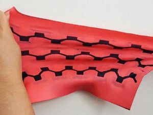 Supporting image for story: Scientists develop stretchable battery powered entirely by bacteria