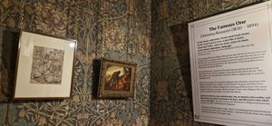 Artwork of Christina Rossetti as a young woman having a tantrum by Dante Gabriel Rossetti is among the art works in place for the exhibition