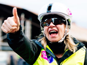 Supporting image for story: Zoe Ball rides through Shropshire in memory of her partner - with pictures