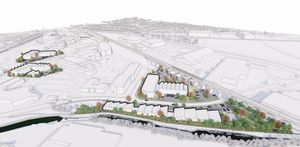 A site masterplan for the Six Mile Green scheme in Wolverhampton. PIC: West Midlands Combined Authority