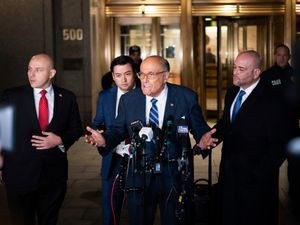 Supporting image for story: Rudy Giuliani appears at contempt hearing over election case judgment