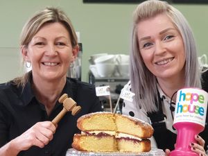 Supporting image for story: Cake goes under the hammer to make slice of cash for charity