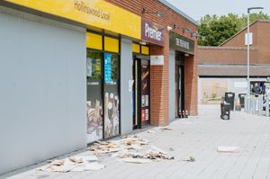 Shops in Hollinswood, Telford have been vandalised over night