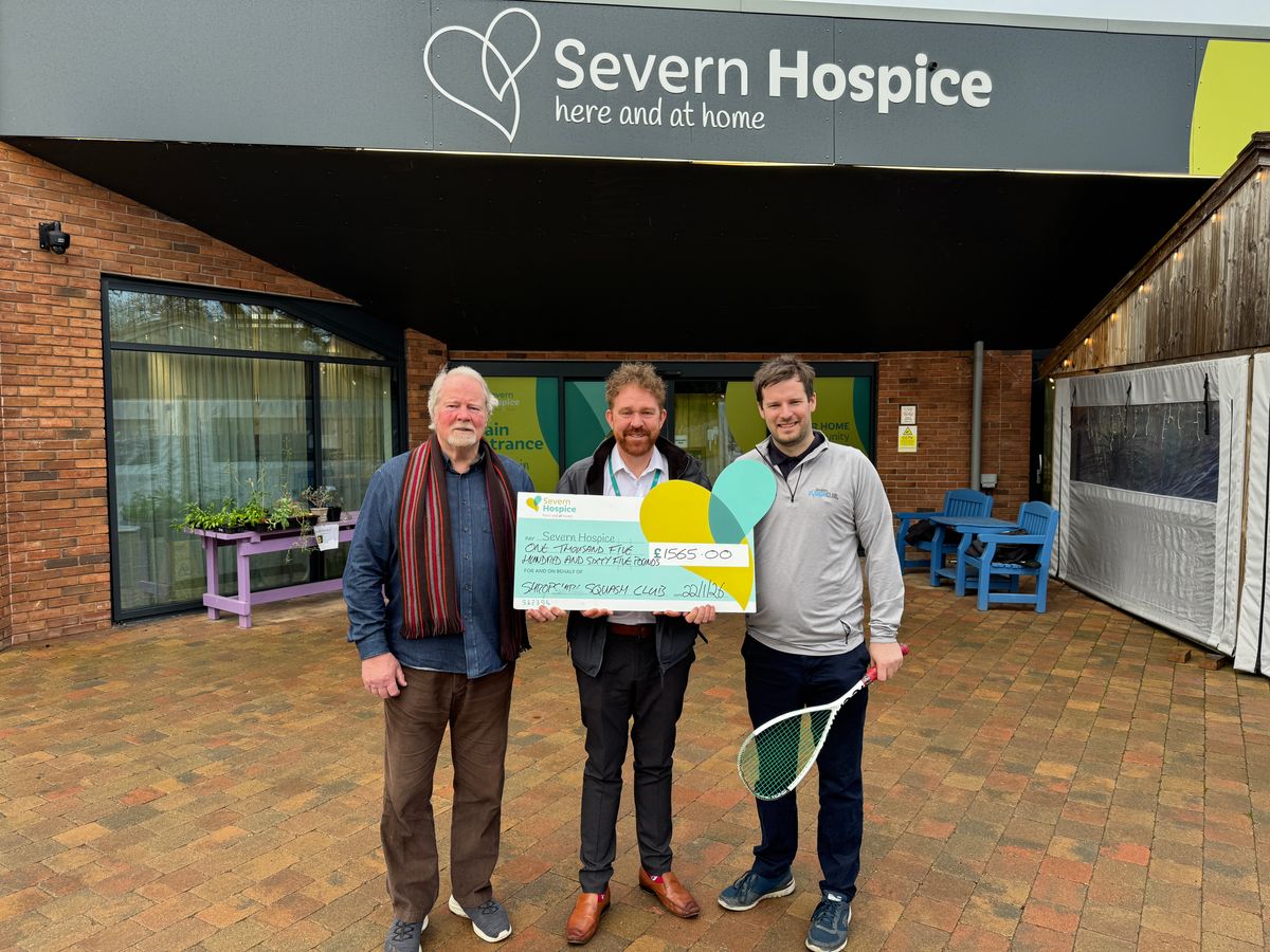 Severn Hospice receives boost from county squash players
