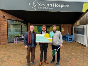 Supporting image for story: Severn Hospice receives boost from county squash players