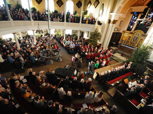 Supporting image for story: Love lights up Shrewsbury church at hospice services