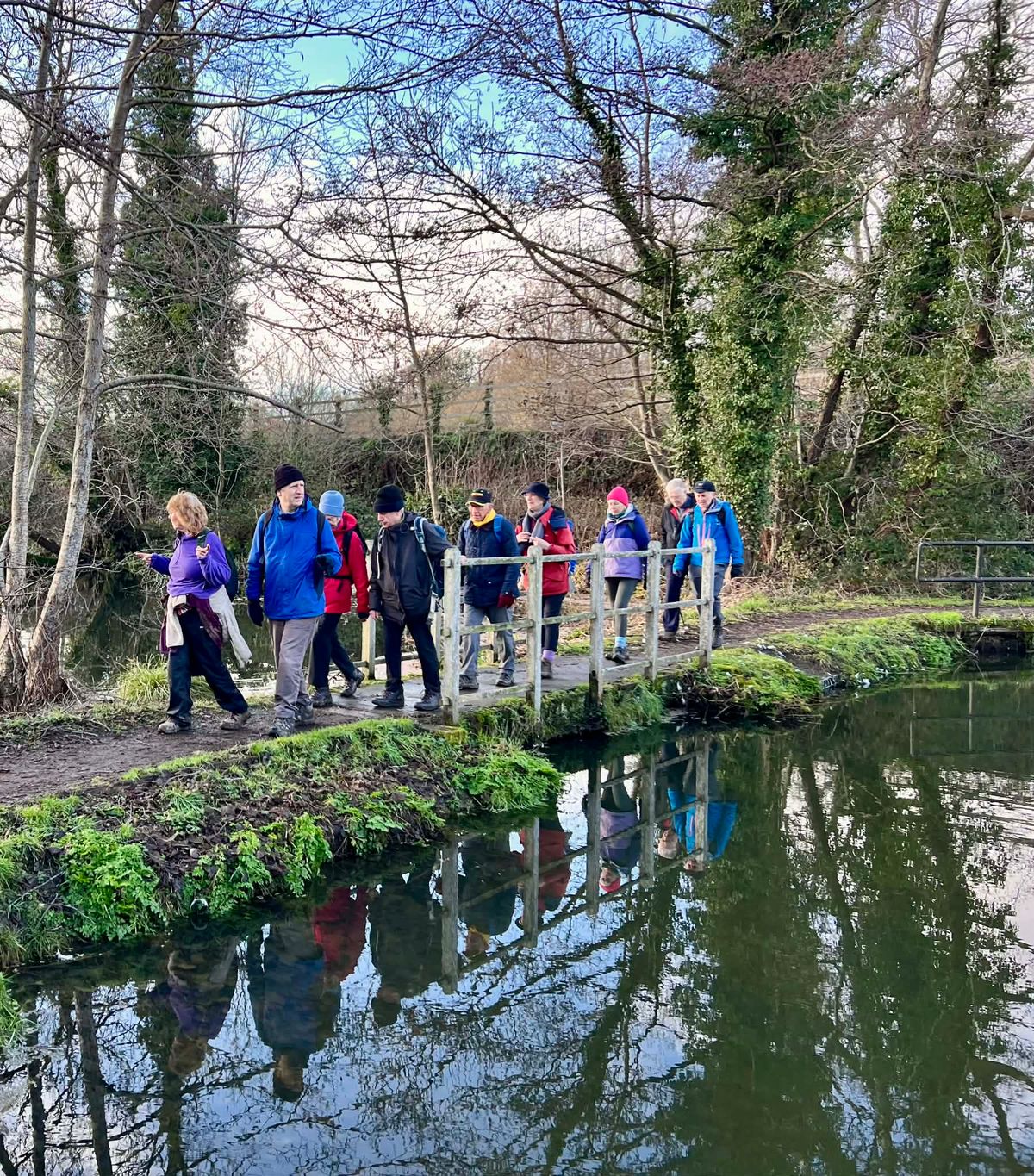 Walkers enjoy scenic 5-mile stroll and festive meal