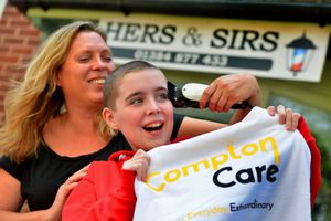 Lillie-Bea Hicks had her hair shaved off at Hers & Sirs by her aunt Sherridan Leyshon