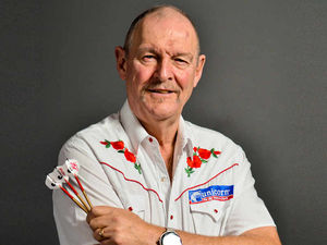 Supporting image for story: Darts duo warm up punters for the Grand Slam