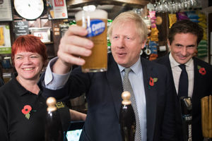 Prime Minister Boris Johnson visited the Lych Gate Tavern, in Wolverhampton, last November on the General Election campaign trail