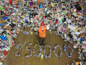 Supporting image for story: Plastic fantastic! Huge water bottle recycling drive after big Telford mains burst - with video and pictures