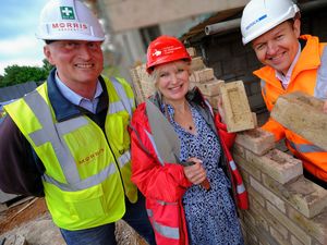 Supporting image for story: Donation of bricks helps Midlands Air Ambulance headquarters construction