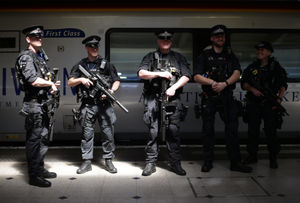 Armed officers were first deployed on trains on Thursday