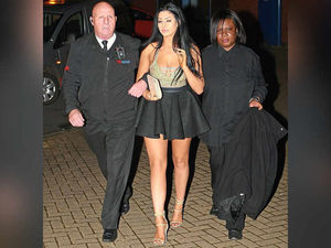Supporting image for story: Geordie Shore star Chloe Ferry escorted back to hotel from Telford club in a dog rescue van