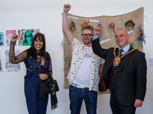 Supporting image for story: Satirical artist helps launch special art show
